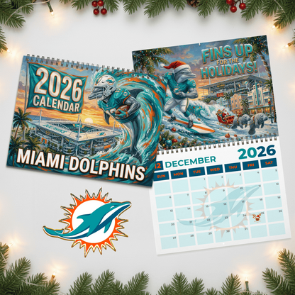 Premium NFL MIA 2026 Calendar V2 NMD 051225 TTV