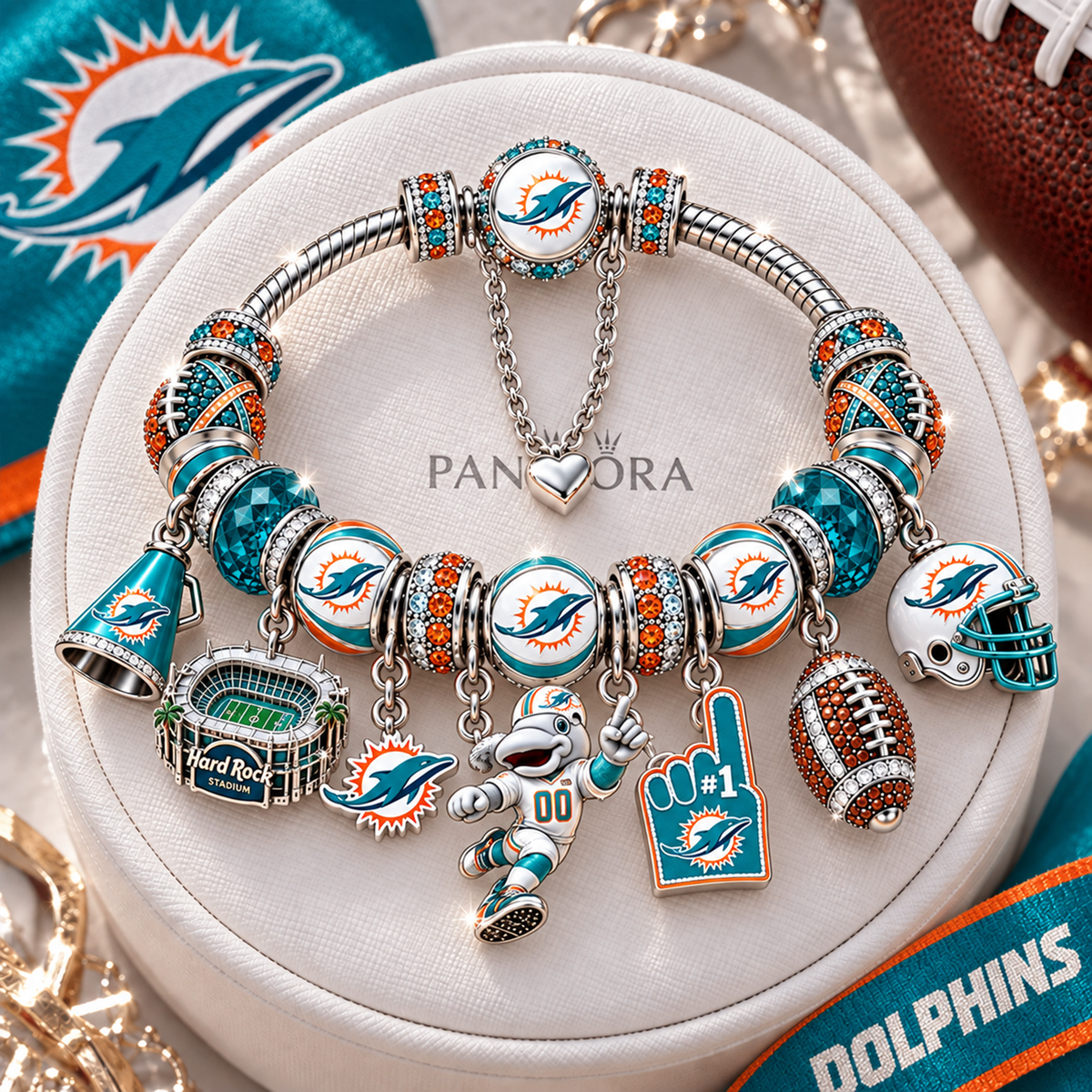 Premium NFL MIA Charm Bracelet Set V2