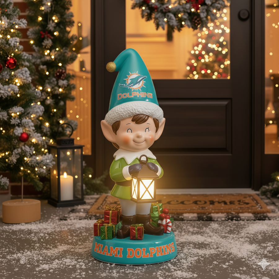 Premium NFL MIA Christmas ELF Led Figure V1 NMD 051225 TTV