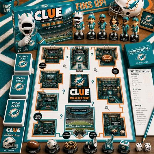 Premium NFL MIA Clue Collector’s Edition Board Game