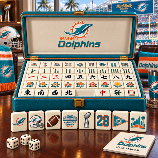 Premium NFL MIA Mahjong Set – Game Night Edition