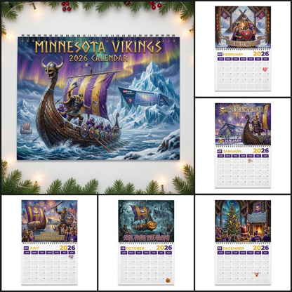Premium NFL MIN 2026 Calendar V2 NMD 051225 TTV