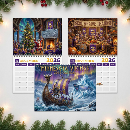 Premium NFL MIN 2026 Calendar V2 NMD 051225 TTV
