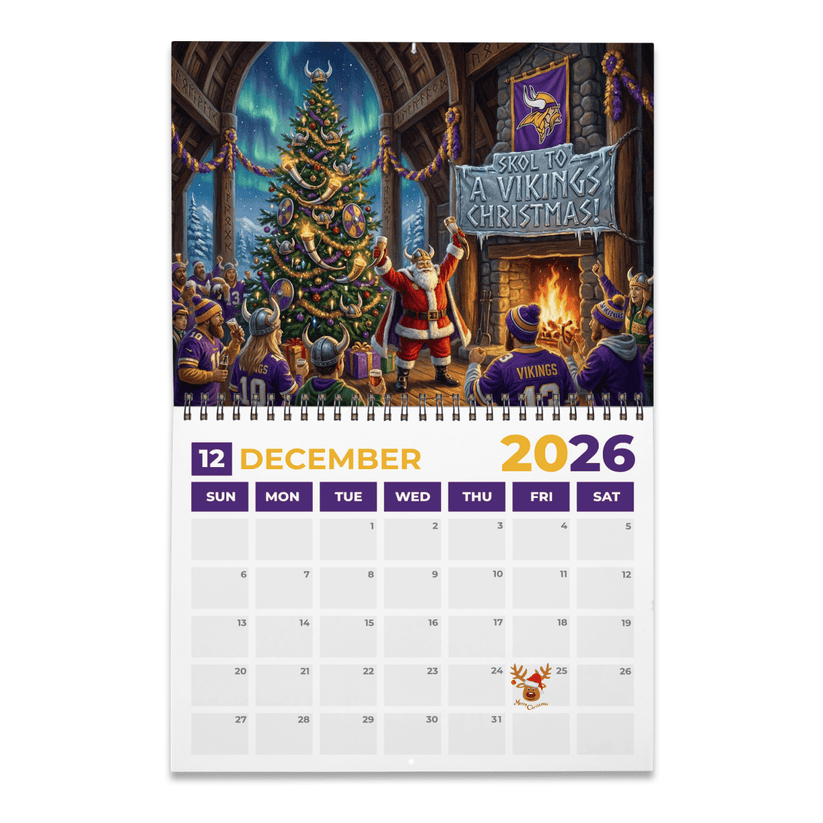 Premium NFL MIN 2026 Calendar V2 NMD 051225 TTV