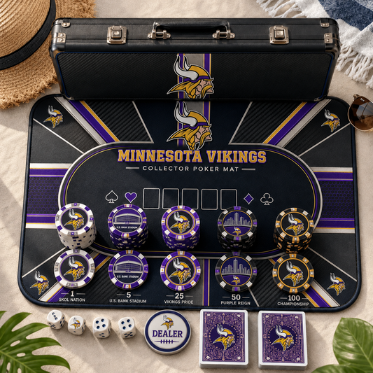 Premium NFL MIN Luxury Collector Poker Set