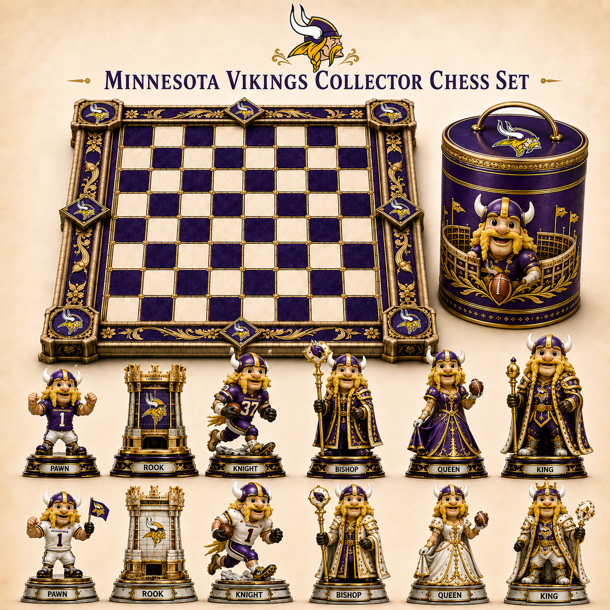Premium NFL MV Collector Chess Set