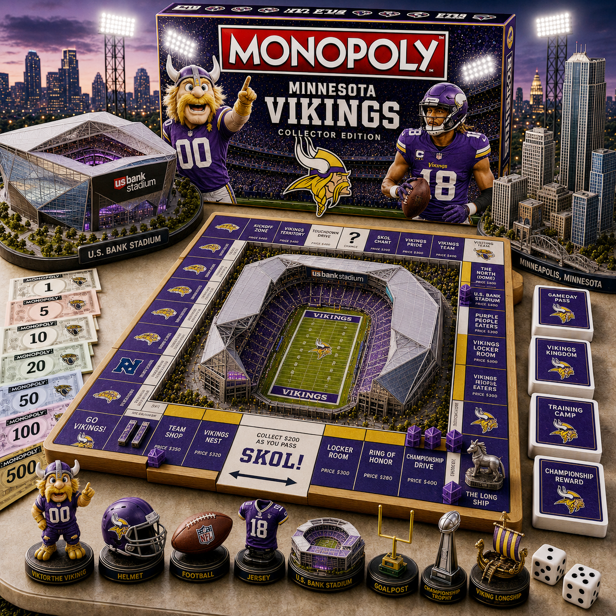 Premium NFL MV Pride Monopoly Collector’s Edition V11