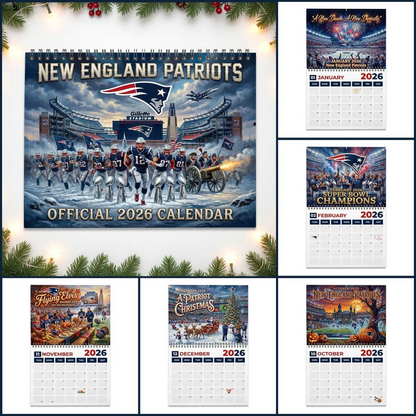 Premium NFL NE 2026 Calendar V2 NMD 051225 TTV