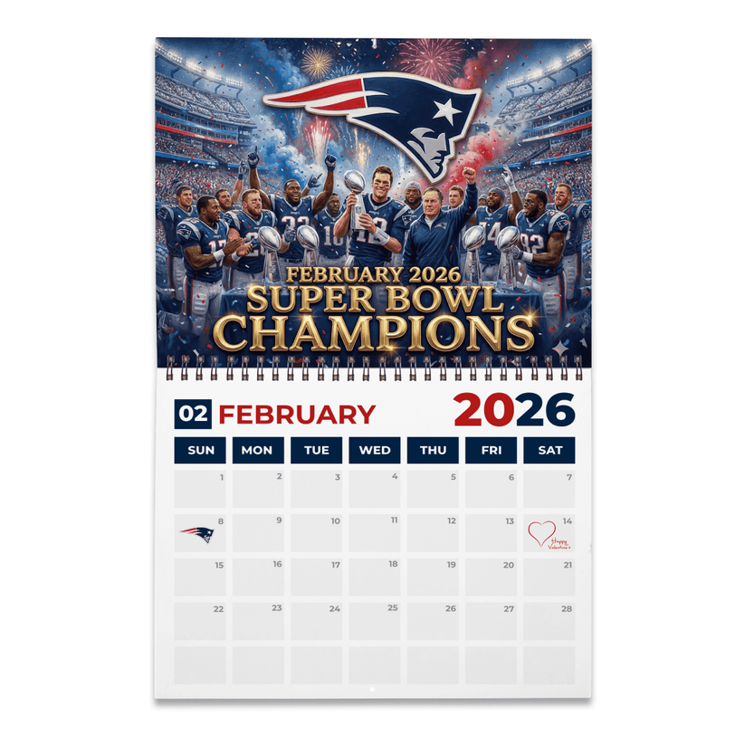 Premium NFL NE 2026 Calendar V2 NMD 051225 TTV