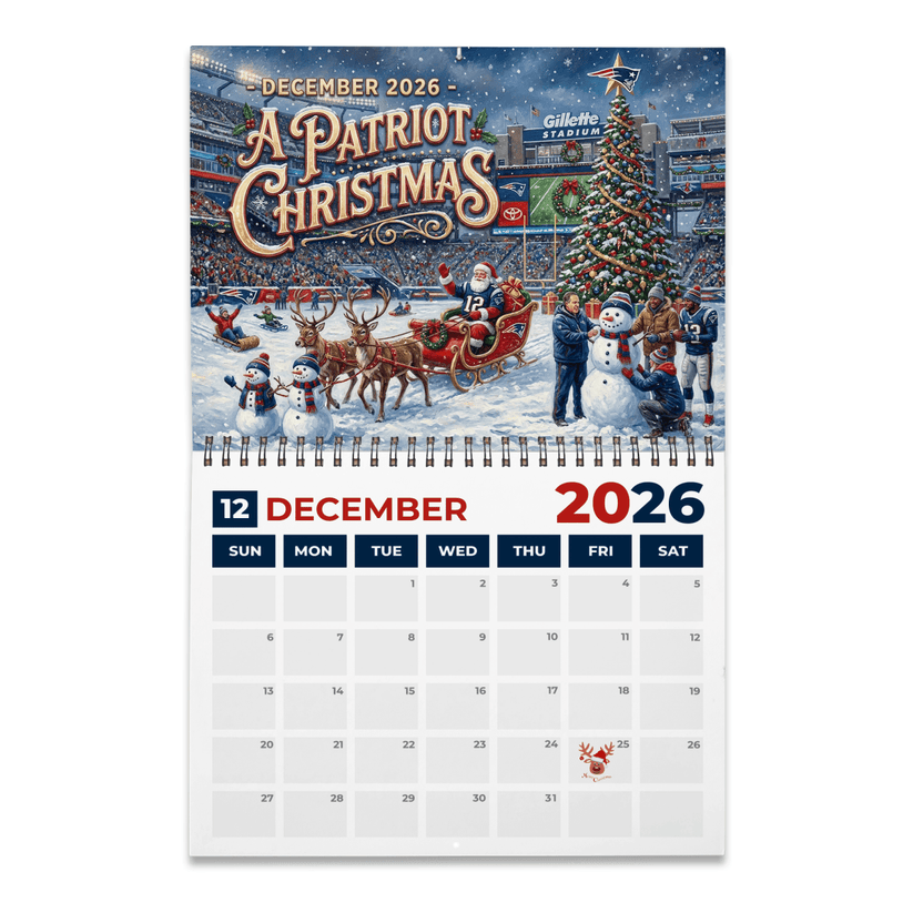 Premium NFL NE 2026 Calendar V2 NMD 051225 TTV