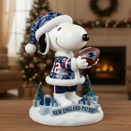 Premium NFL NE x SNP Christmas Arcylic Plaque V1 NMD 051225 TTV