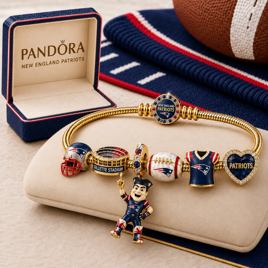 Premium NFL NEP Gold Charm Bracelet Set