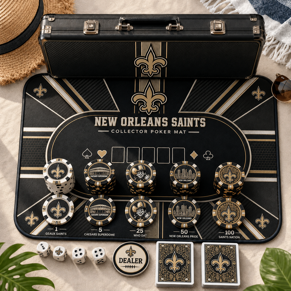 Premium NFL NO Luxury Collector Poker Set