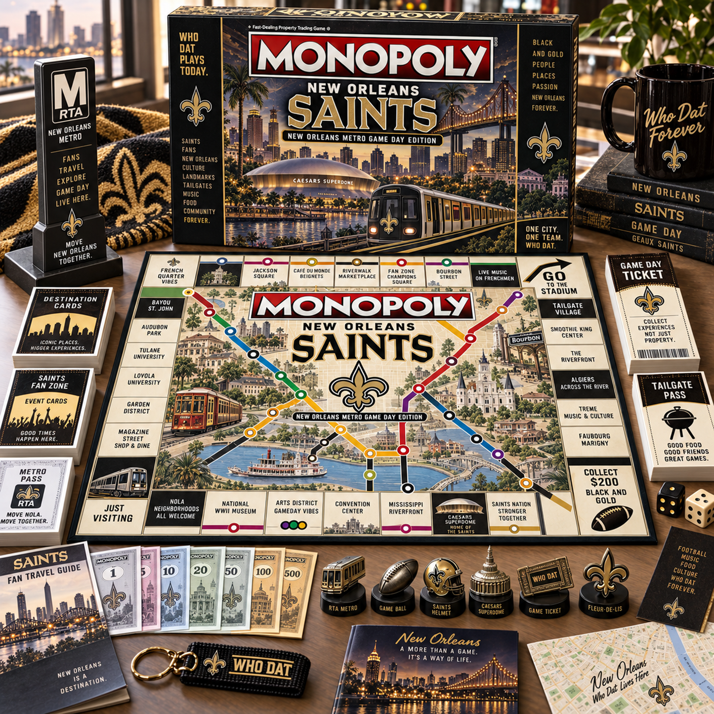 Premium NFL NO Metro Game Day Collector’s Edition Board Game V13