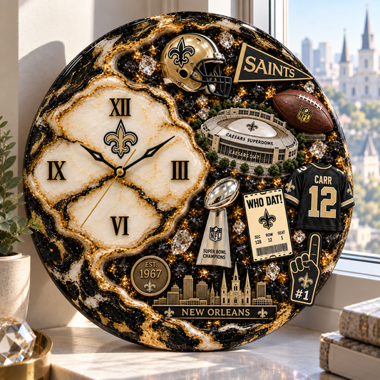 Premium NFL NO Statement 3D Wall Clock