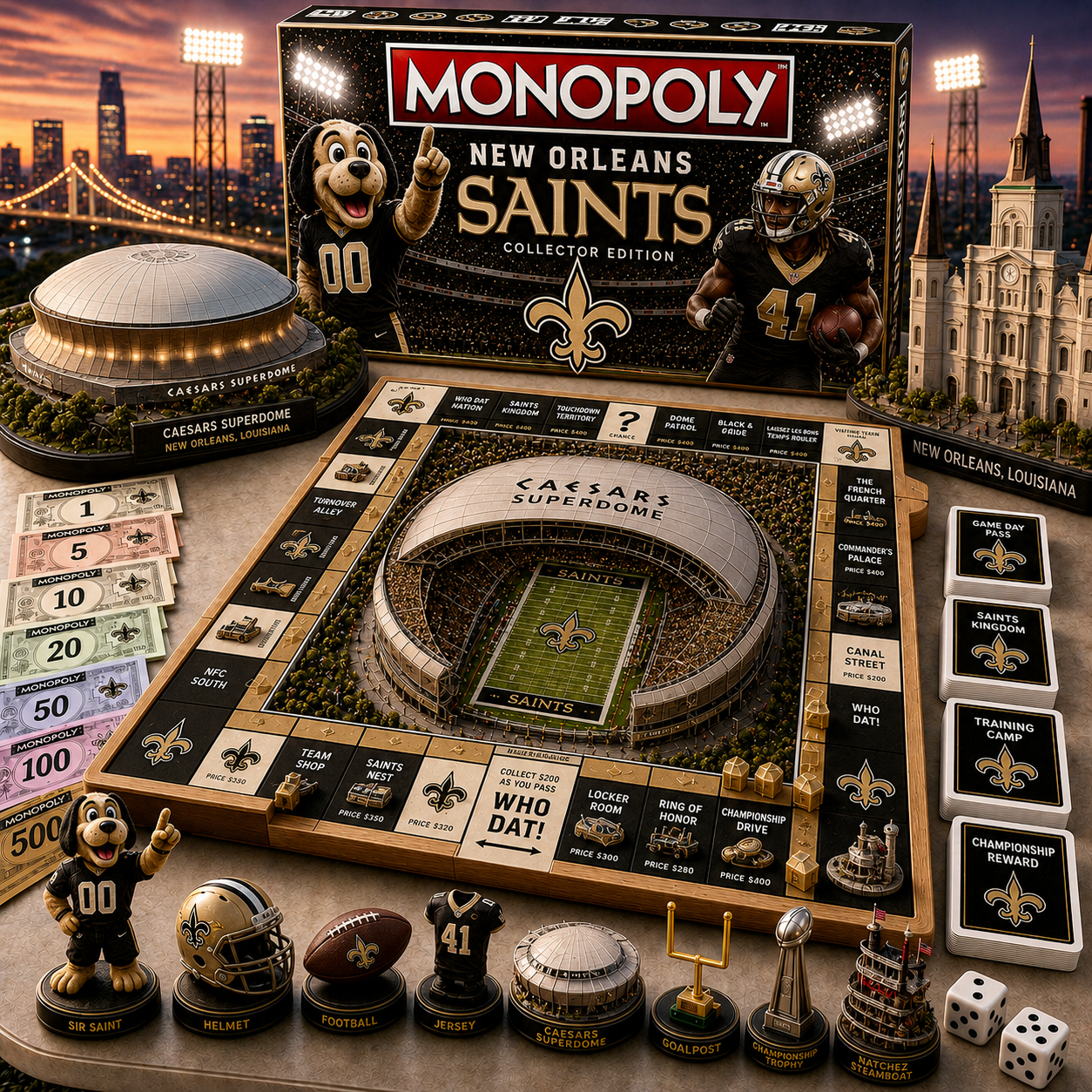 Premium NFL NOS Pride Monopoly Collector’s Edition V11