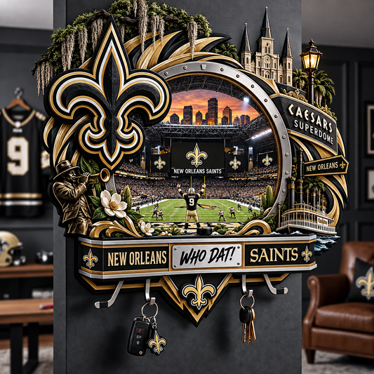 Premium NFL NOS Wall-Mounted Key Holder