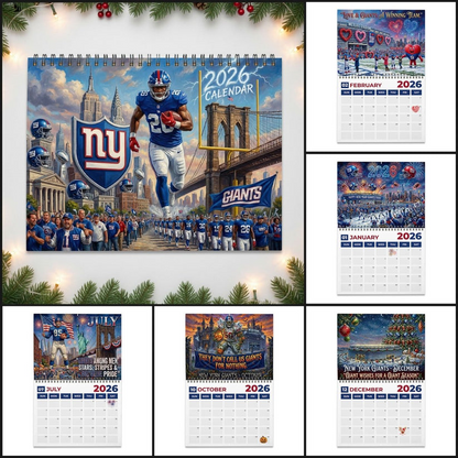 Premium NFL NYG 2026 Calendar V2 NMD 051225 TTV