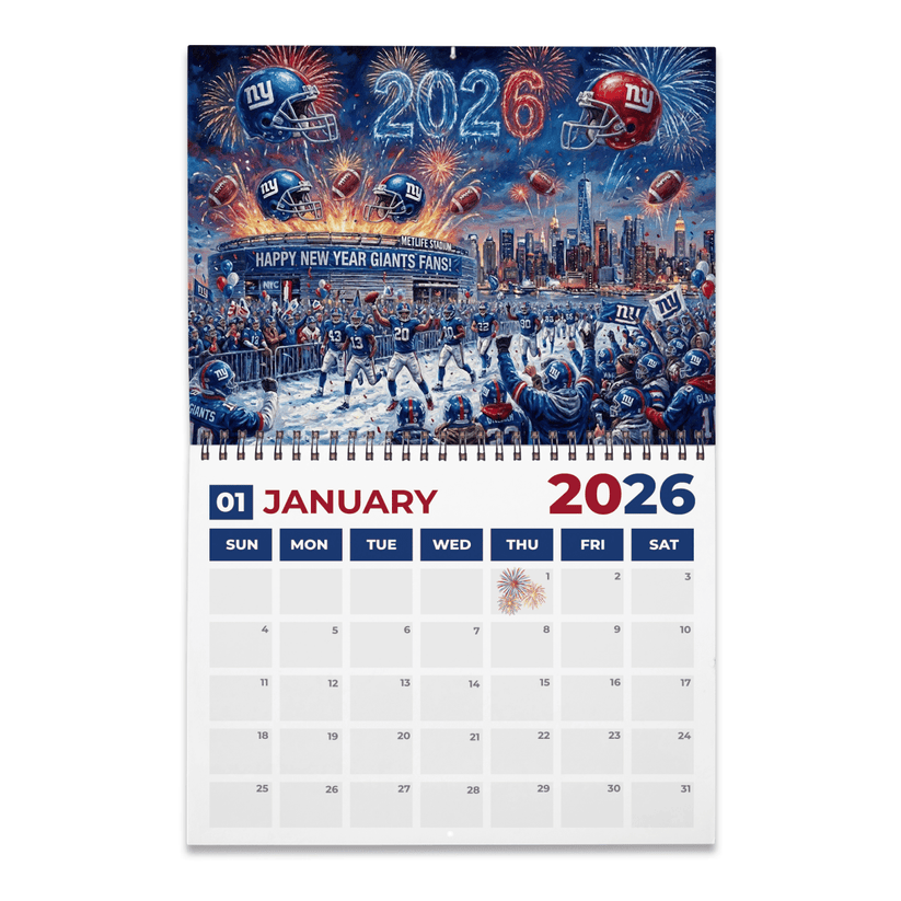 Premium NFL NYG 2026 Calendar V2 NMD 051225 TTV