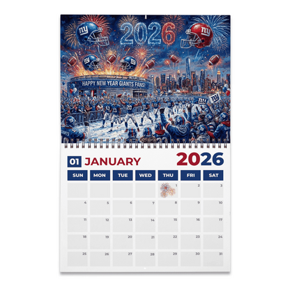 Premium NFL NYG 2026 Calendar V2 NMD 051225 TTV