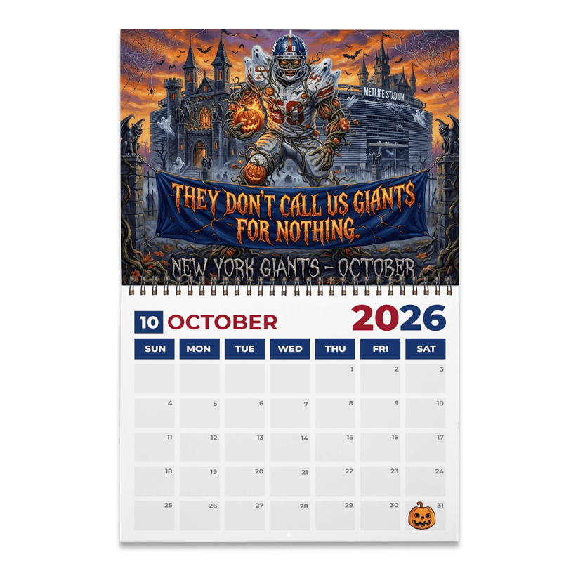 Premium NFL NYG 2026 Calendar V2 NMD 051225 TTV