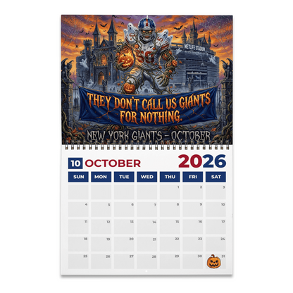 Premium NFL NYG 2026 Calendar V2 NMD 051225 TTV