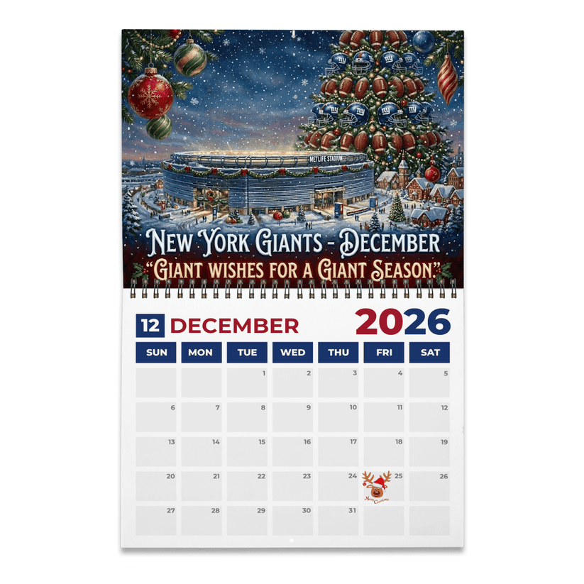 Premium NFL NYG 2026 Calendar V2 NMD 051225 TTV