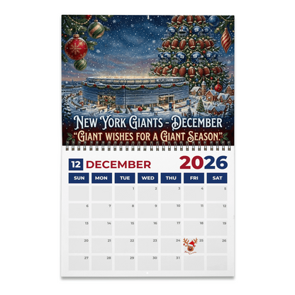 Premium NFL NYG 2026 Calendar V2 NMD 051225 TTV