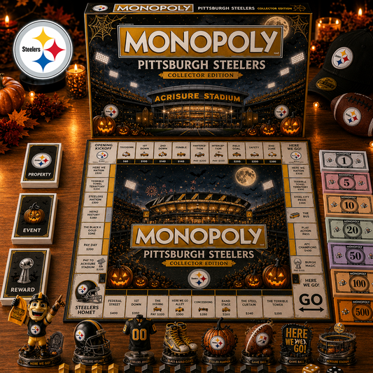 Premium NFL PIT Halloween Stadium Monopoly Collector’s Edition Board Game V10