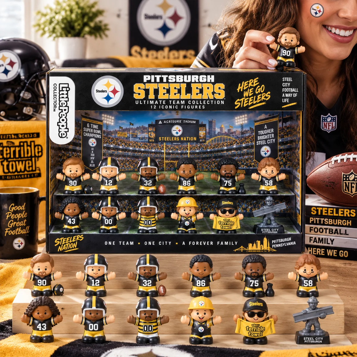 Premium NFL PIT Littel People Collector Set