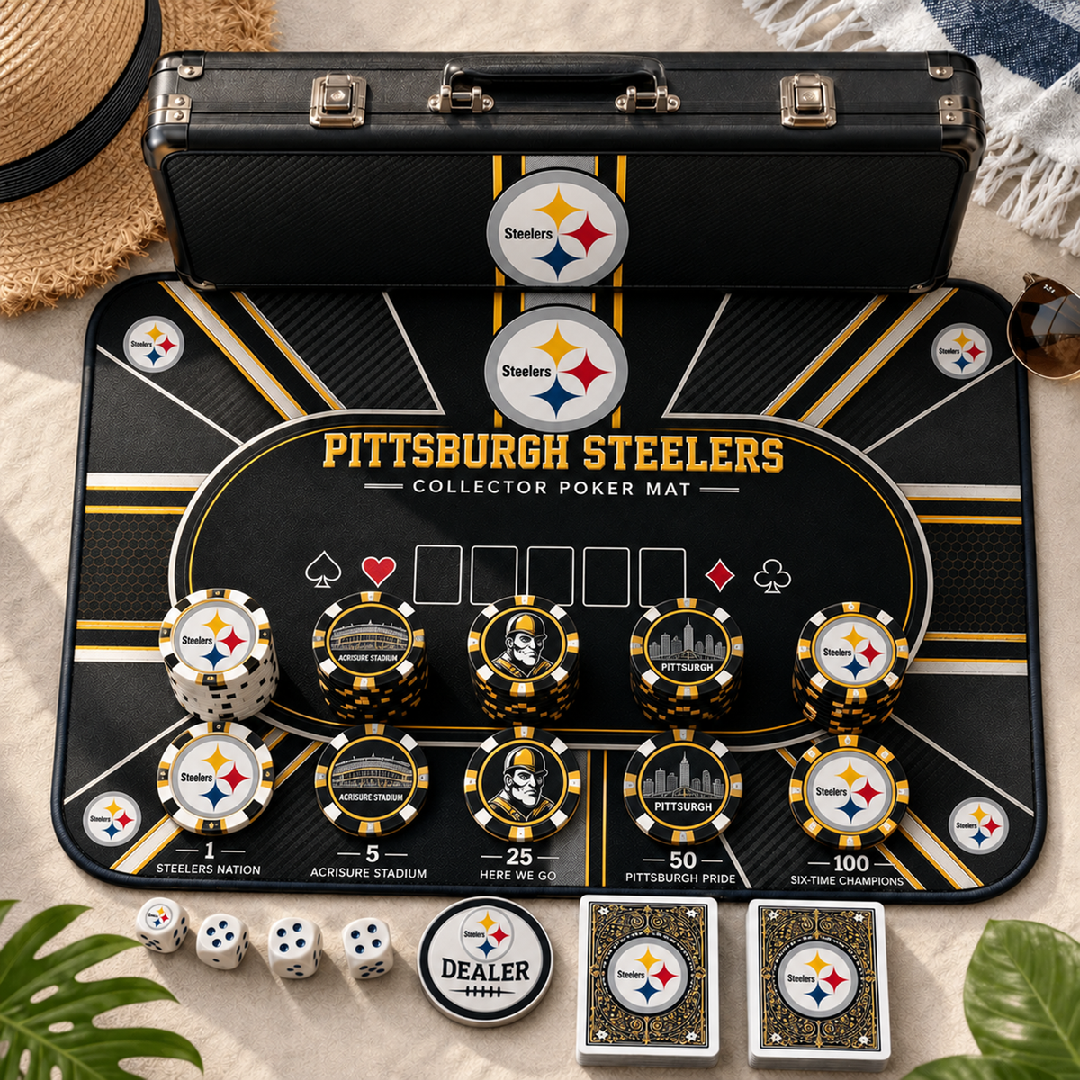 Premium NFL PIT Luxury Collector Poker Set