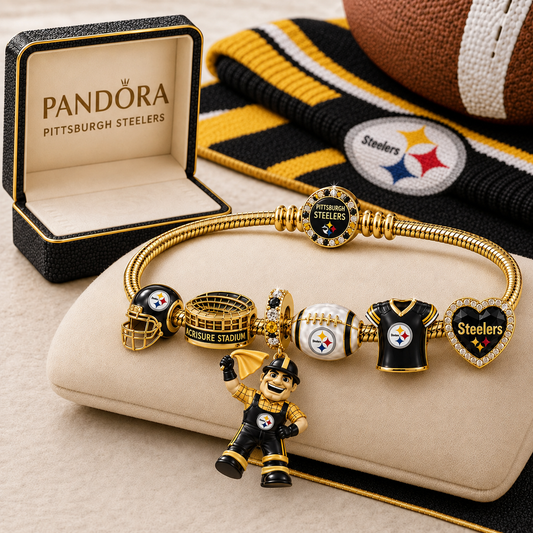 Premium NFL PS Gold Charm Bracelet Set