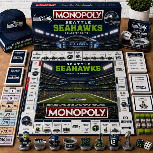 Premium NFL SEA Monopoly Collector Edition Board Game