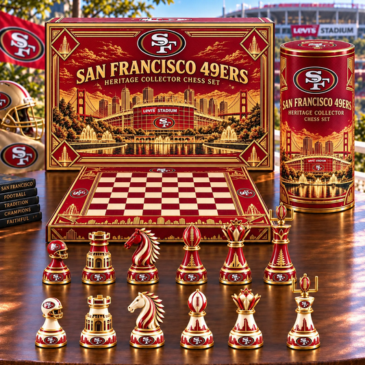 Premium NFL SF49 Heritage Collector Chess Set V3