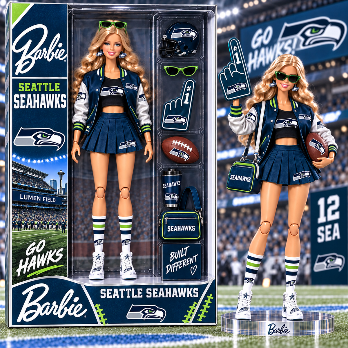Premium NFL SS x BBE Arclylic Plaque