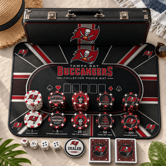 Premium NFL TB Luxury Collector Poker Set