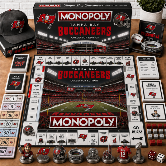 Premium NFL TB Monopoly Collector Edition Board Game