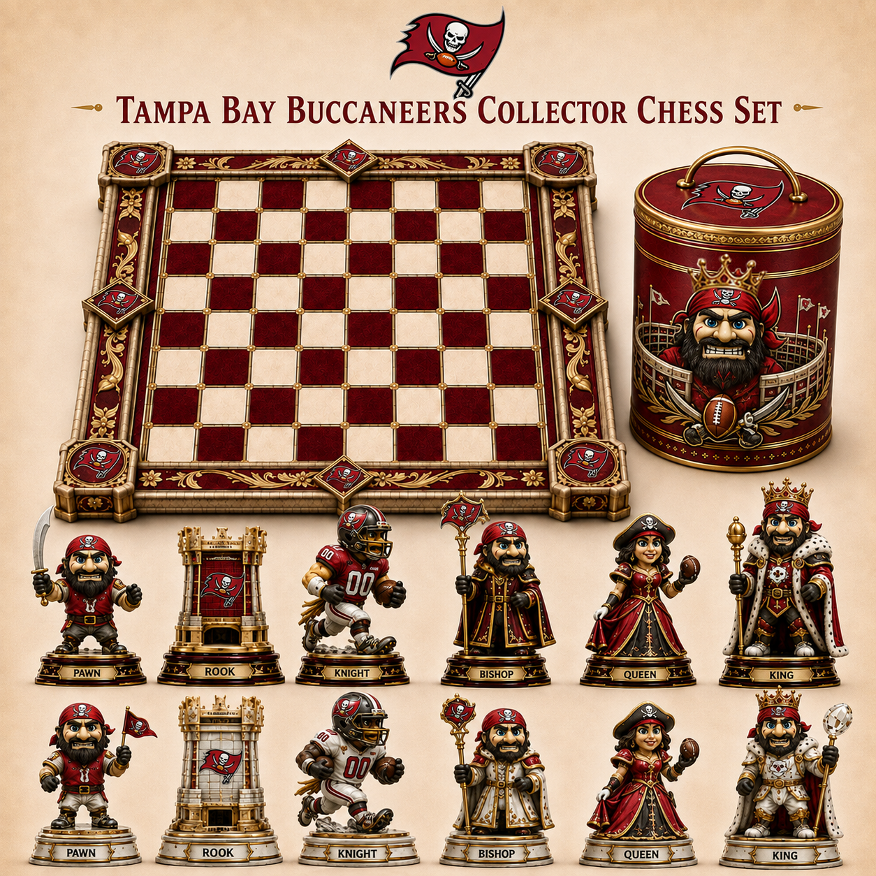 Premium NFL TBB Collector Chess Set