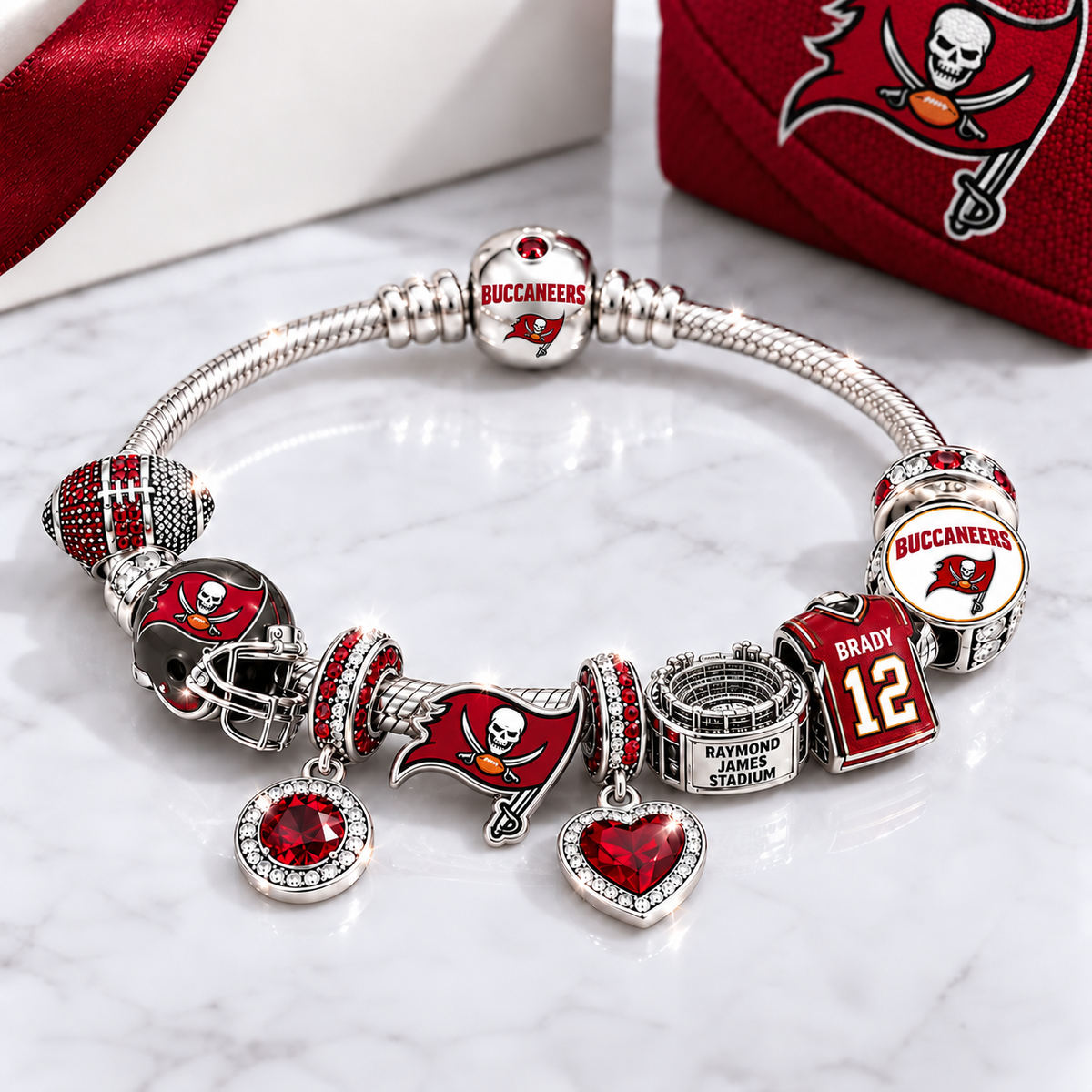 Premium NFL TBB Team Spirit Charm Bracelet V8
