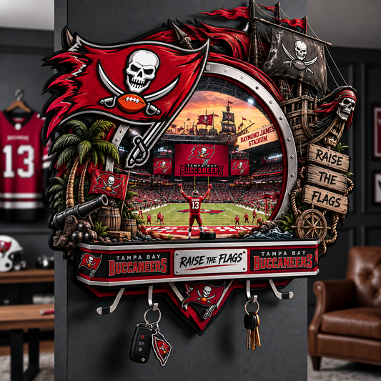 Premium NFL TBB Wall-Mounted Key Holder