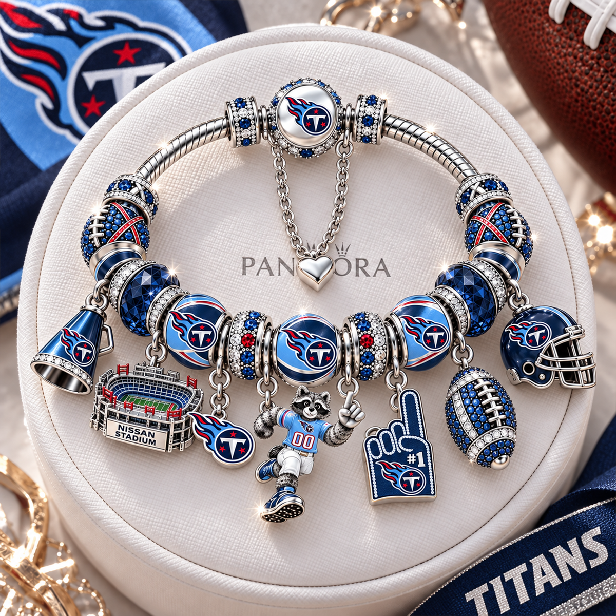 Premium NFL TEN Charm Bracelet Set V2