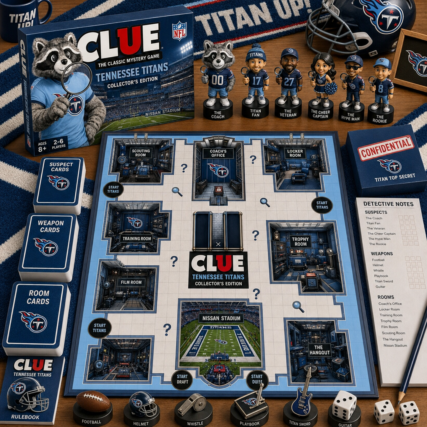 Premium NFL TEN Clue Collector’s Edition Board Game