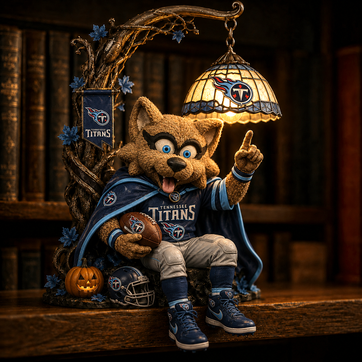 Premium NFL TT Halloween Bookshelf Figurines Lamp