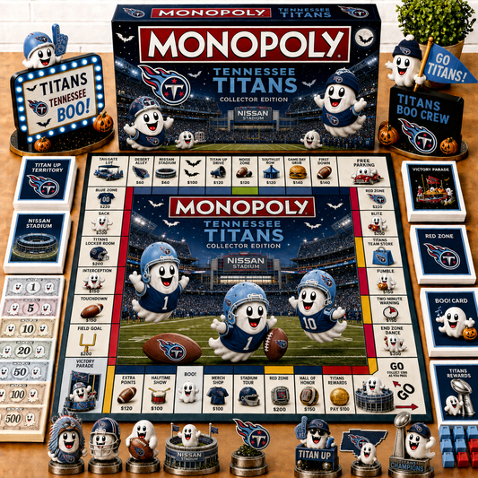 Premium NFL TT Halloween Ghost Monopoly Collector’s Edition Board Game V6