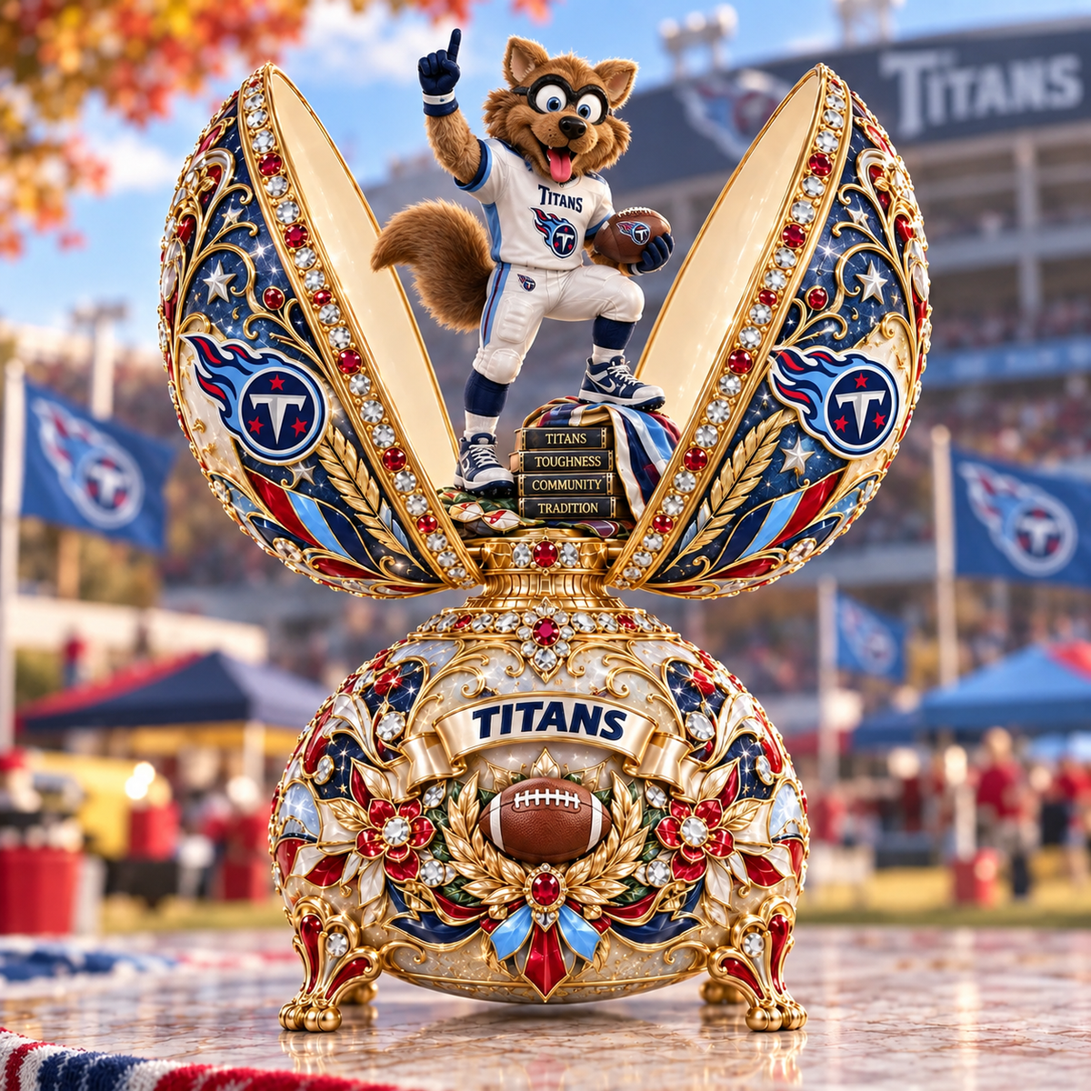 Premium NFL TT The Bradford Exchange Fabergé