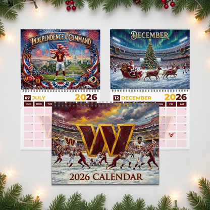 Premium NFL WAS 2026 Calendar V2 NMD 051225 TTV