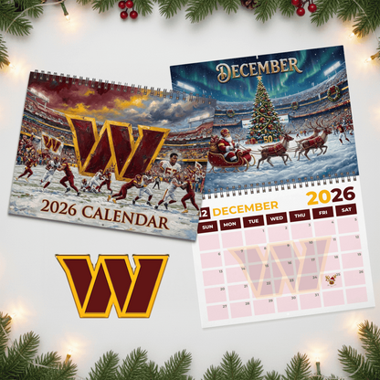 Premium NFL WAS 2026 Calendar V2 NMD 051225 TTV