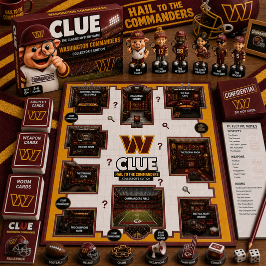 Premium NFL WAS Clue Collector’s Edition Board Game