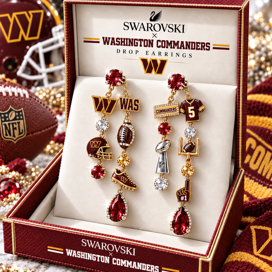 Premium NFL WAS Dangle Earrings