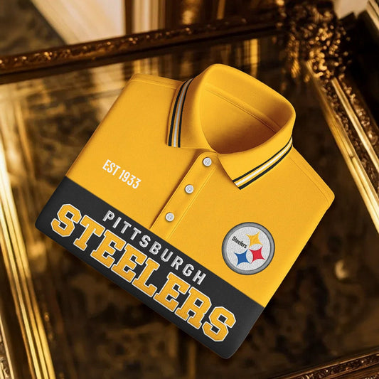 Premium NFL X PIT Classic Long sleeve Polo Shirt NDT NHM